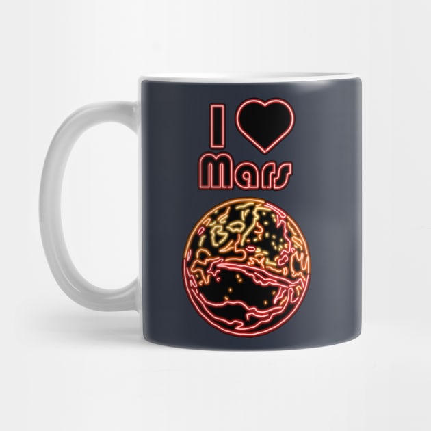 Electric Solar System I Love Mars by gkillerb